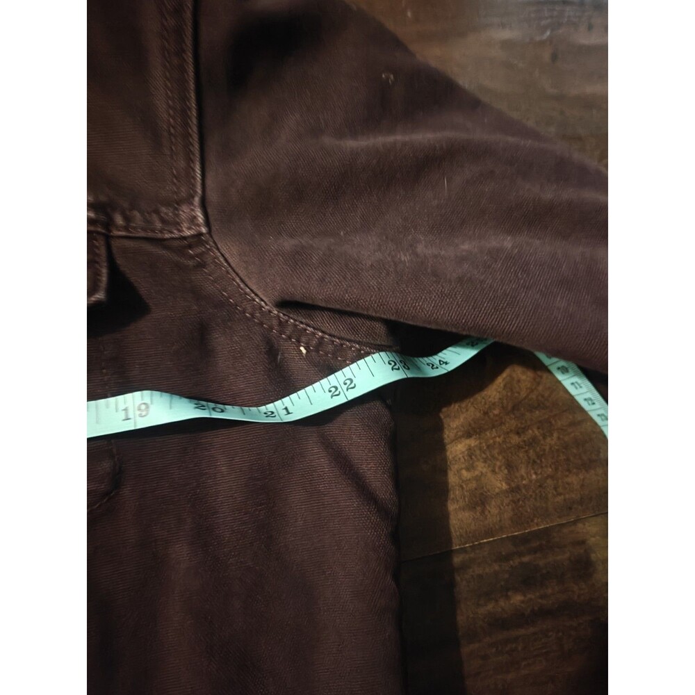 Levi's Men’s Canvas Sherpa Lined Trucker Jacket Burgandy Size M - Picture 4 of 5